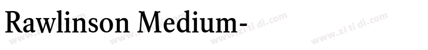Rawlinson Medium字体转换